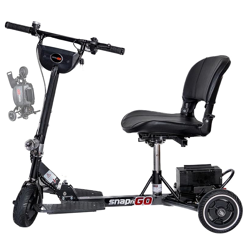 SNAPnGO Three Wheel Portable Mobility Scooter for Adults